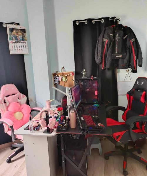 Our working station may Girlfriend is a Math Tutor :)